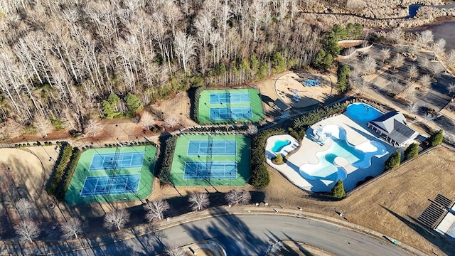 birds eye view of property