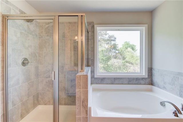 2378 Morgan Creek Rd, Buford, GA 30519 - full bath featuring plenty of natural light, a garden tub, and a stall shower