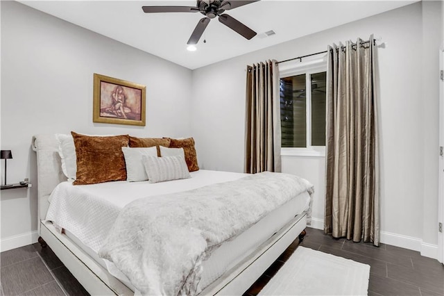 4550 Lois St SE, Smyrna, GA 30080 - bedroom featuring baseboards, recessed lighting, and ceiling fan