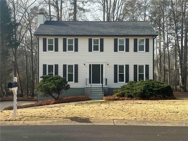 view of colonial inspired home