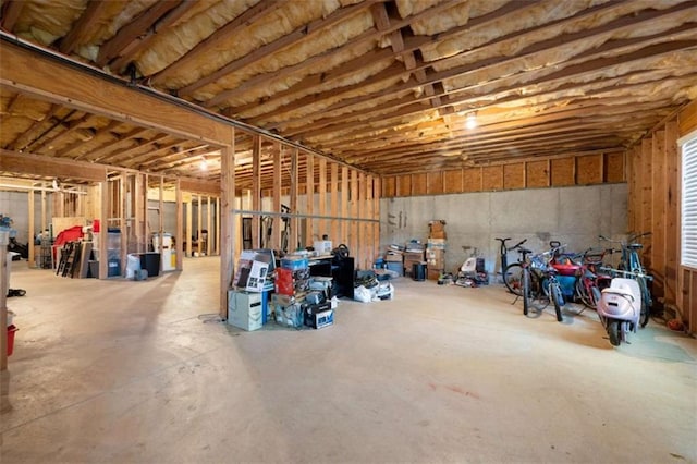 view of basement