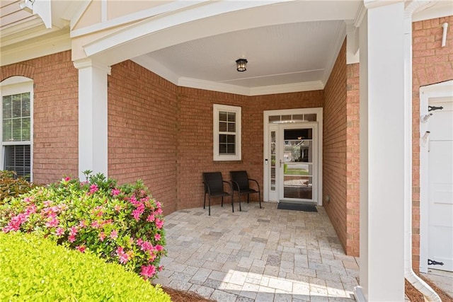 6355 Marlow Dr, Cumming, GA 30041 - doorway to property featuring brick siding