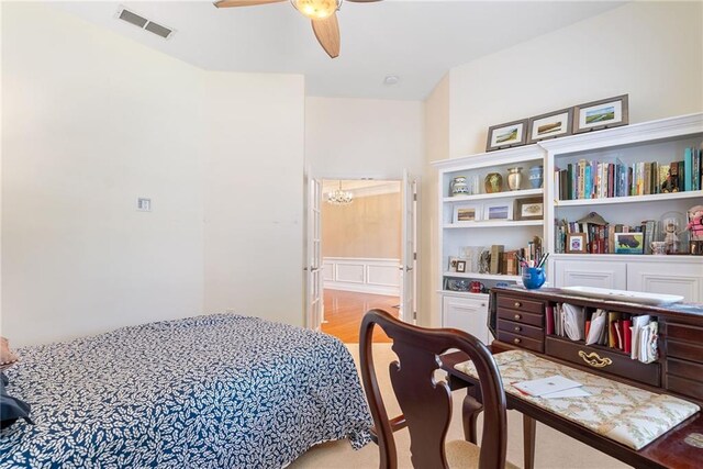 6355 Marlow Dr, Cumming, GA 30041 - bedroom featuring a ceiling fan and visible vents