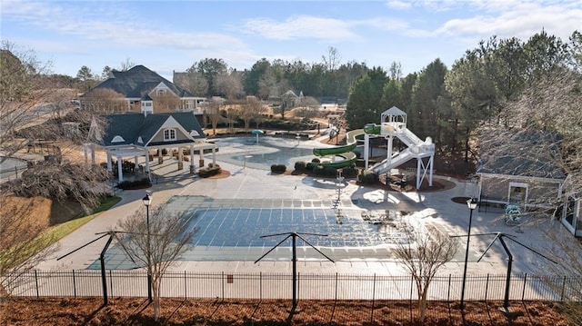 6355 Marlow Dr, Cumming, GA 30041 - view of swimming pool with fence
