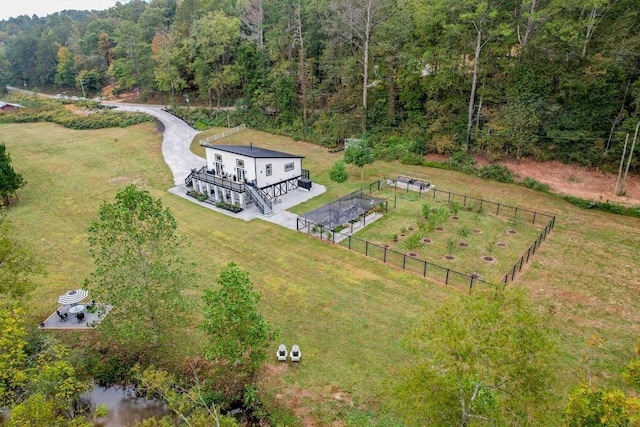 4791 Talona Rd, Talking Rock, GA 30175 - view from above of property with a forest