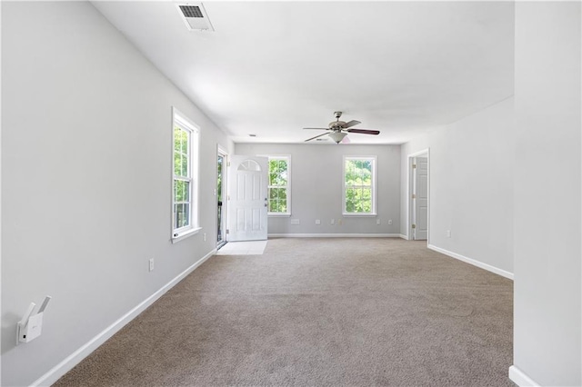 5971 Dogwood Dr SE, Acworth, GA 30102 - empty room featuring baseboards, ceiling fan, and carpet flooring