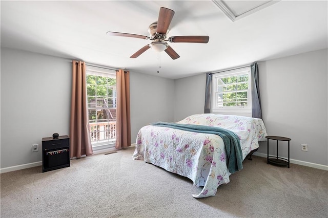 5971 Dogwood Dr SE, Acworth, GA 30102 - bedroom featuring multiple windows, carpet flooring, and baseboards