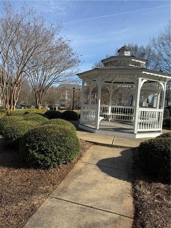 view of property's community featuring a gazebo