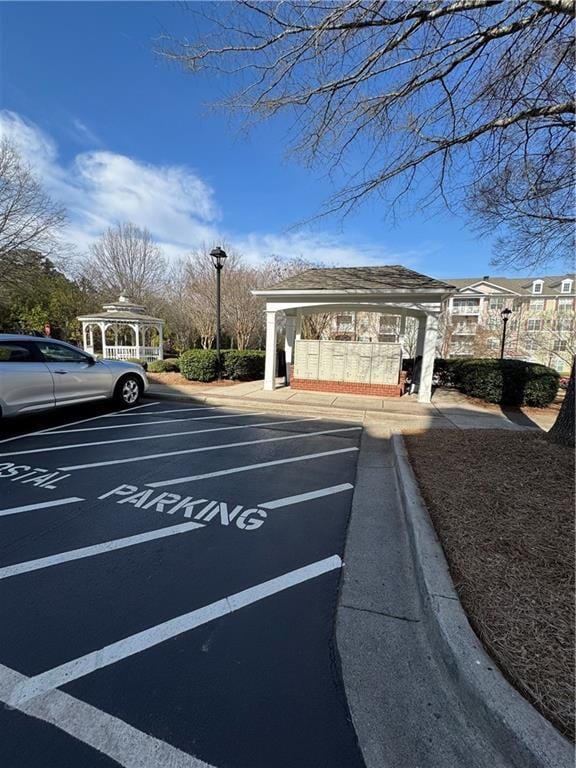 view of uncovered parking lot