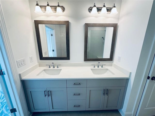 bathroom featuring vanity