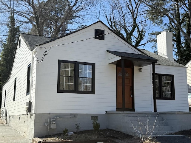 view of front of home