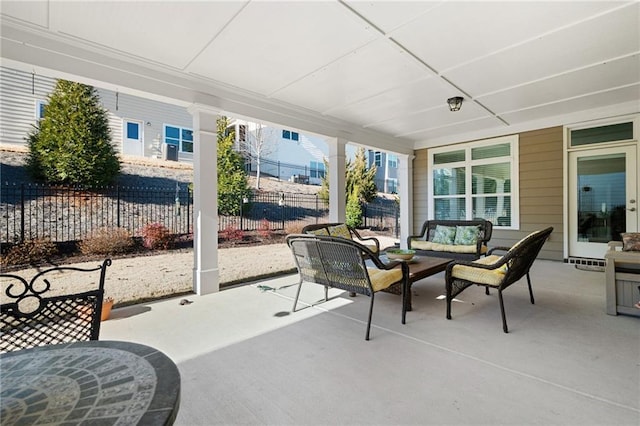 view of sunroom / solarium