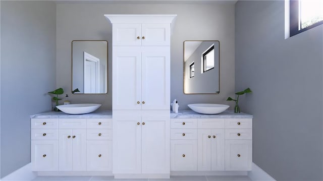 bathroom with vanity