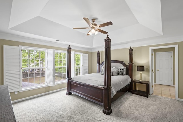 1465 Laleiah Dr, Cumming, GA 30041 - bedroom featuring a tray ceiling, visible vents, baseboards, and carpet
