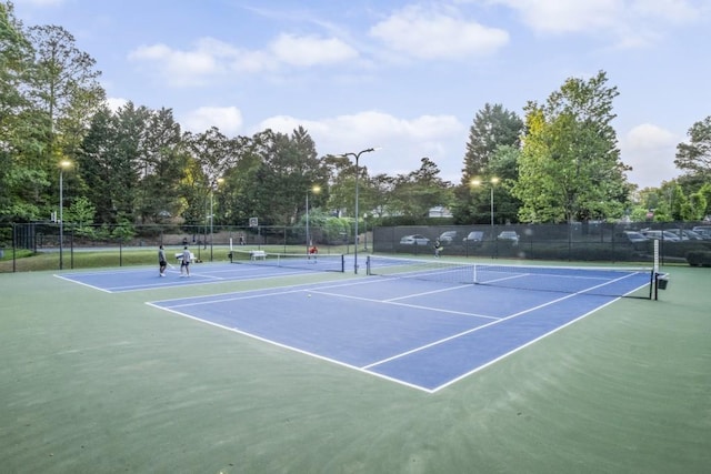 1465 Laleiah Dr, Cumming, GA 30041 - view of tennis court featuring community basketball court and fence