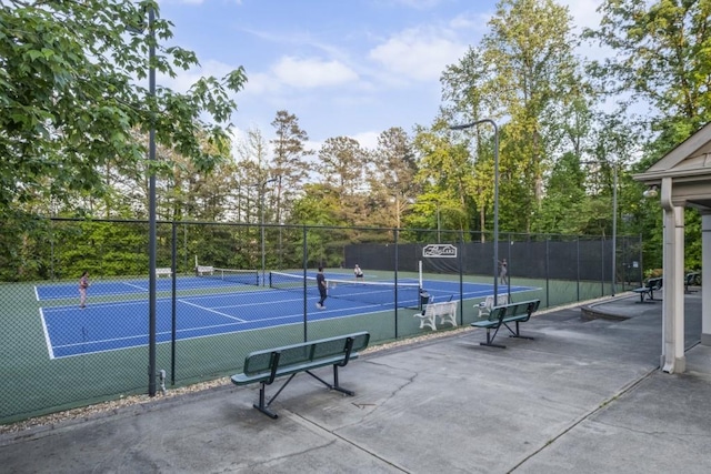 1465 Laleiah Dr, Cumming, GA 30041 - view of tennis court with fence