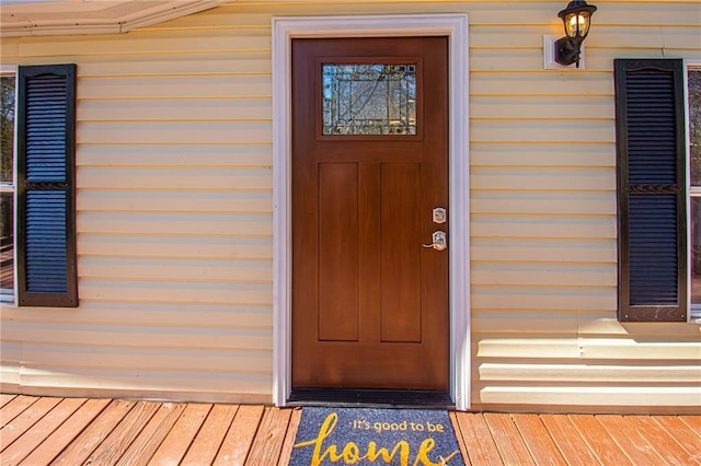 view of entrance to property