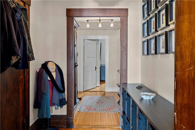 interior space with light wood-type flooring