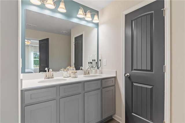 ensuite bathroom with double vanity