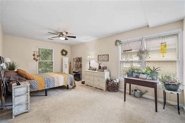 139 Mountain Vista Blvd, Canton, GA 30115 - carpeted bedroom featuring baseboards and ceiling fan