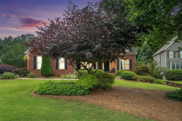 4653 Glory Maple Trce, Powder Springs, GA 30127 - obstructed view of property with brick siding and a lawn