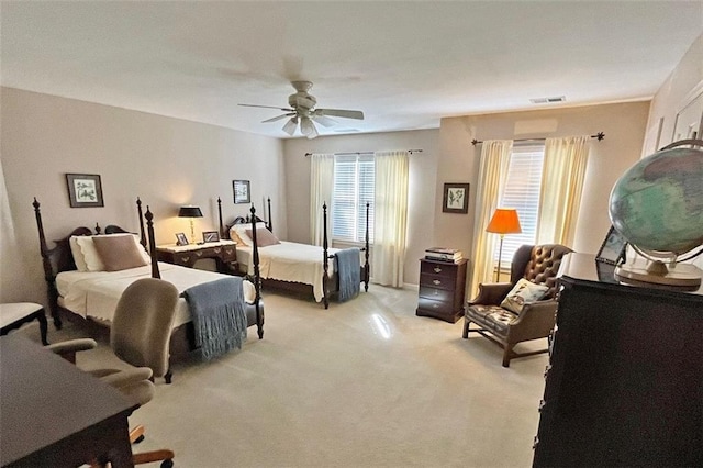 4653 Glory Maple Trce, Powder Springs, GA 30127 - bedroom with light carpet and ceiling fan