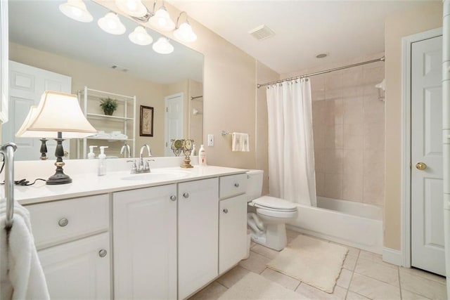 4653 Glory Maple Trce, Powder Springs, GA 30127 - full bath featuring vanity, tile patterned floors, and shower / tub combo with curtain