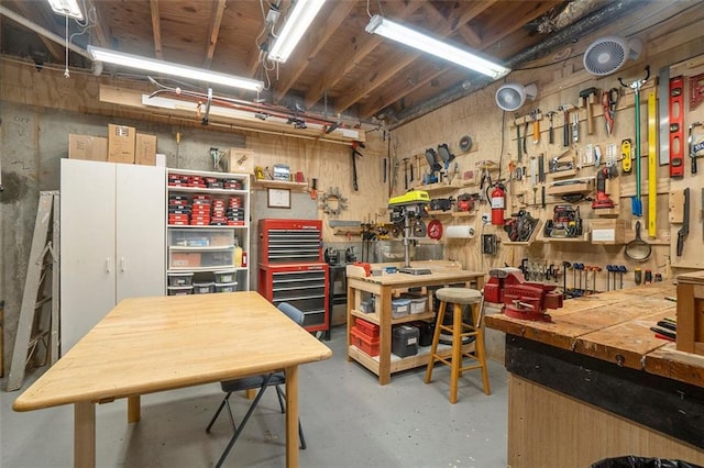 4653 Glory Maple Trce, Powder Springs, GA 30127 - below grade area with a workshop area