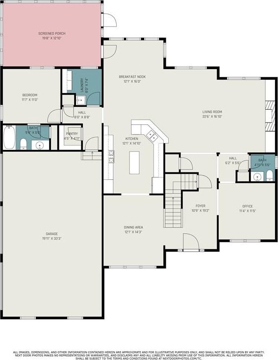4653 Glory Maple Trce, Powder Springs, GA 30127 - view of floor plan / room layout