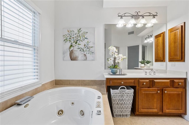 5355 Highland Pine Ln, Mableton, GA 30126 - full bathroom featuring vanity and a tub with jets