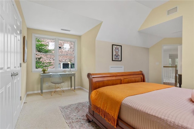 5355 Highland Pine Ln, Mableton, GA 30126 - carpeted bedroom with baseboards and vaulted ceiling