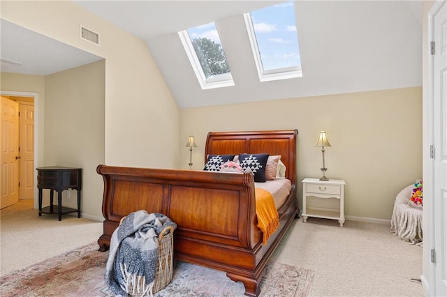 5355 Highland Pine Ln, Mableton, GA 30126 - carpeted bedroom with vaulted ceiling and a skylight