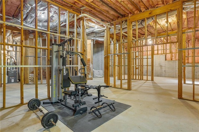5355 Highland Pine Ln, Mableton, GA 30126 - unfinished basement featuring a heating unit