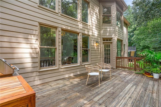 5355 Highland Pine Ln, Mableton, GA 30126 - view of wooden terrace