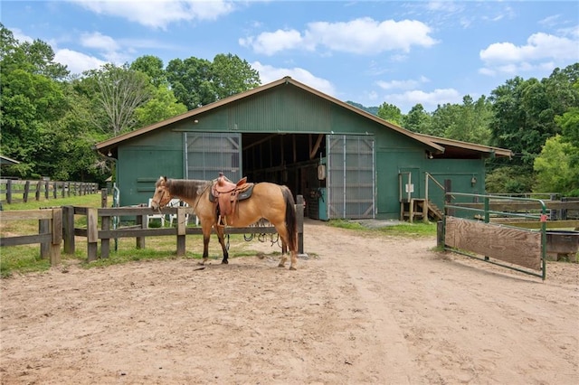 view of stable