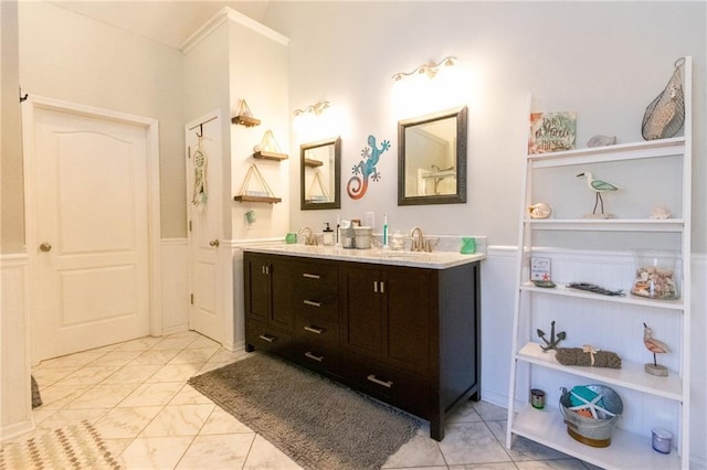 bathroom featuring vanity