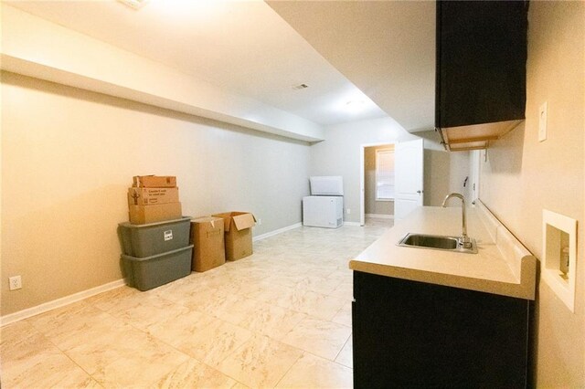 kitchen featuring sink