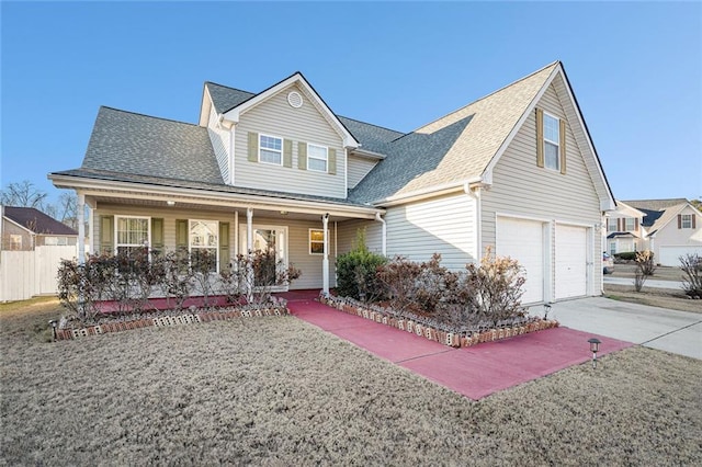 view of front of house with covered porch