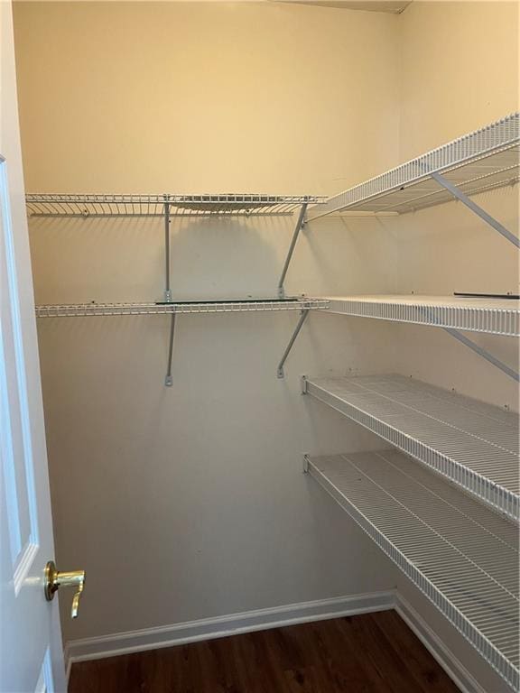 802 Village Pl, Loganville, GA 30052 - spacious closet with dark wood finished floors