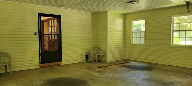 doorway to property with a patio area