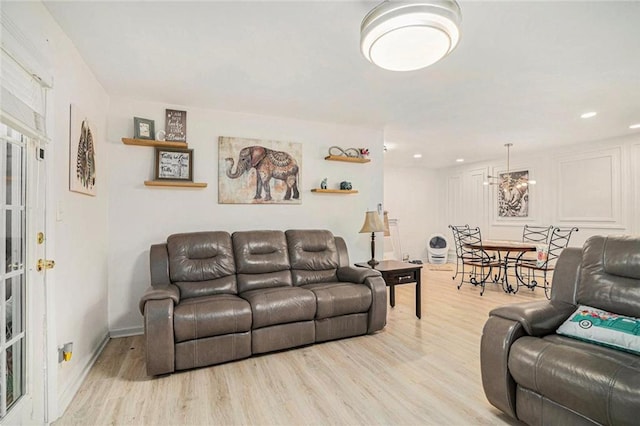 502 Brighton Pt, Atlanta, GA 30328 - living area with wood finished floors and recessed lighting