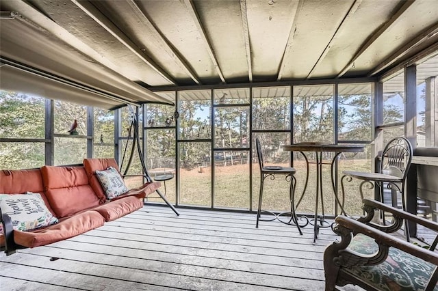 view of sunroom / solarium