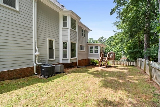 4546 Graywood Trce, Peachtree Corners, GA 30092 - fenced backyard with stairway and a deck