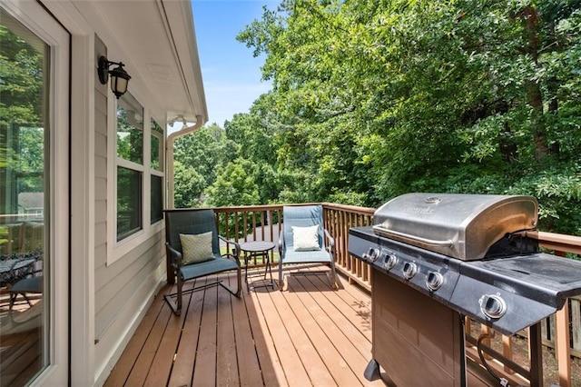 4546 Graywood Trce, Peachtree Corners, GA 30092 - wooden terrace with area for grilling
