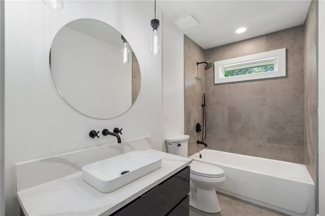 1409 Georgia Ave, East Point, GA 30344 - bathroom with vanity and shower / washtub combination