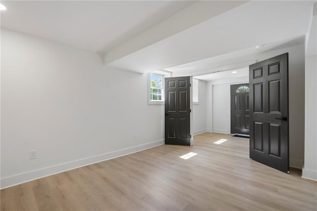 1409 Georgia Ave, East Point, GA 30344 - spare room with light wood-style flooring and recessed lighting
