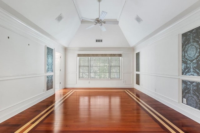 940 Waters Reach Ct, Alpharetta, GA 30022 - empty room with visible vents, a ceiling fan, and wood-type flooring