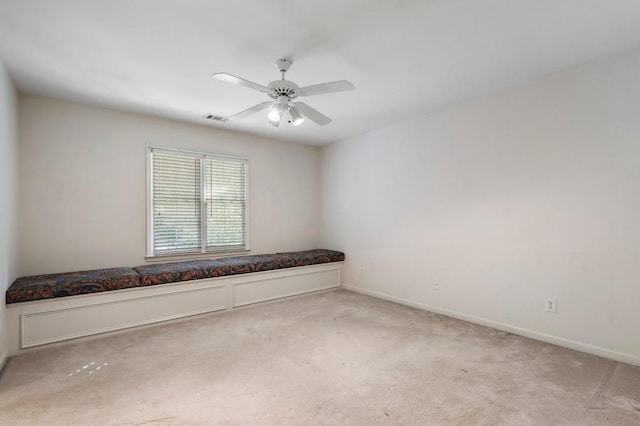 940 Waters Reach Ct, Alpharetta, GA 30022 - unfurnished room featuring baseboards, ceiling fan, visible vents, and light carpet