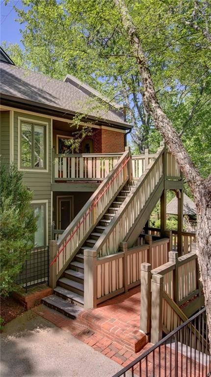 470 Ansley Walk Ter NE, Atlanta, GA 30309 - deck featuring stairs