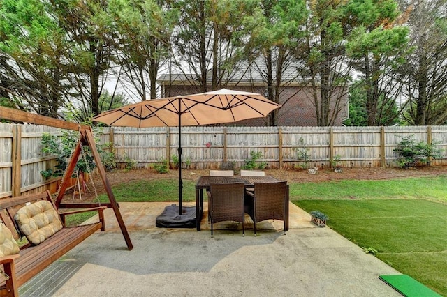 2837 Peachstone Ct, Lawrenceville, GA 30043 - view of patio featuring outdoor dining area